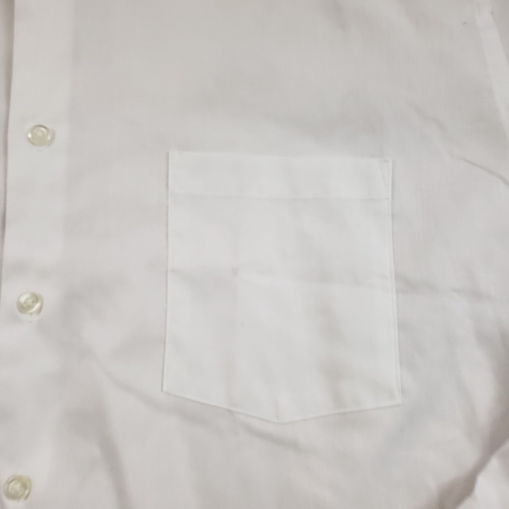 Van Heusen Shirt Mens 2XL 17.5 White Button Up Long Sleeve Casual Dress Adult - Picture 3 of 11